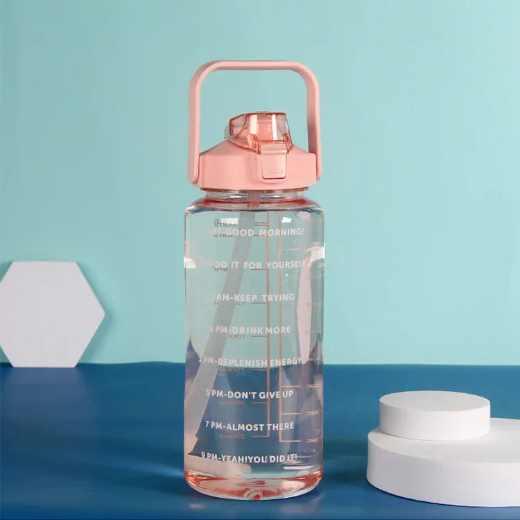 2 Litre Water Bottle with Straw