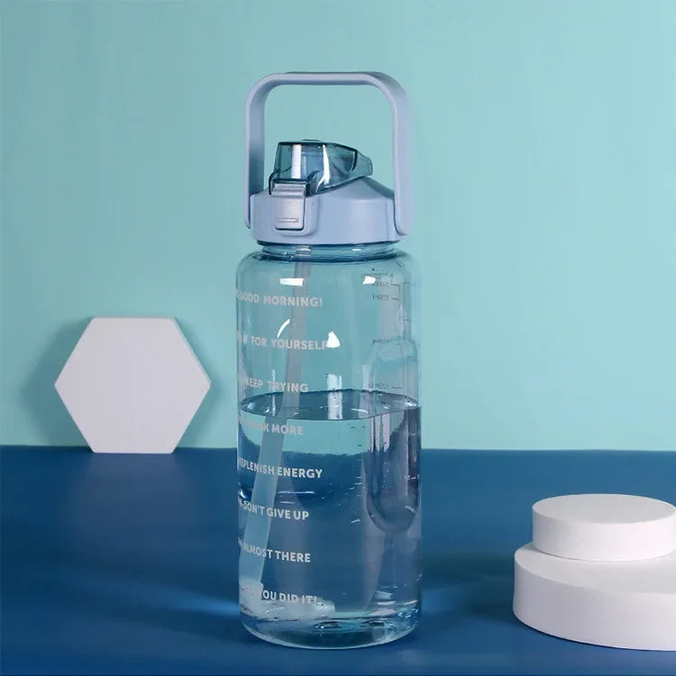 2 Litre Water Bottle with Straw